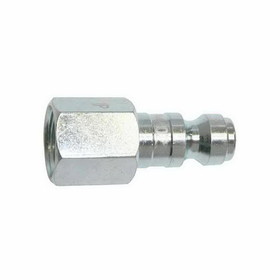Interstate Pneumatics CPA440Z 1/4 Inch Automotive Steel Coupler Plug x 1/4 Inch Female NPT (Silver Zinc Color)