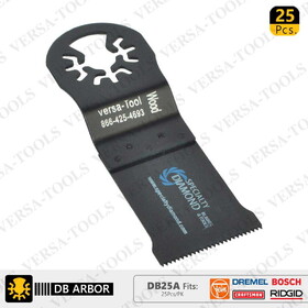 Versa Tool DB25A 35mm Wood Blade Compatible with Fein Multimaster, Dremel, Bosch, Craftsman, Ridgid Oscillating Tools/ 25pk