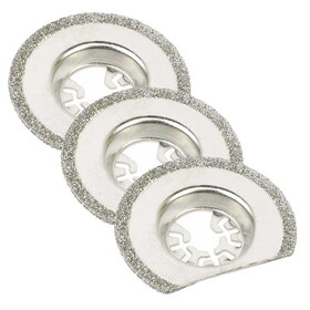 Versa Tool DB3O 63mm Diamond Semi-Round Electoplated Blade Compatible with Fein Multimaster, Dremel, Bosch, Craftsman, Ridgid Oscillating Tools/ 3pk