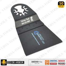 Versa Tool DB50D 65mm Wood BladeCompatible with Fein Multimaster, Dremel, Bosch, Craftsman, Ridgid Oscillating Tools/ 50pk