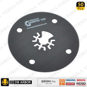 Versa Tool DB50H 80mm Circular SawBladeCompatible with Fein Multimaster, Dremel, Bosch, Craftsman, Ridgid Oscillating Tools/ 50pk