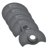 Versa Tool FB5J 80mm Semi Round Bi-Metal Blade, 8mm Offset Mount for a Perfect Flush CutFits Fein Supercut Oscillating Tool (5 Pack)