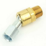 Interstate Pneumatics FBS404 1/4 Inch MPT Brass Fitting with 1/4 Inch FPT Steel Swivel Adapter