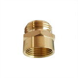 Interstate Pneumatics FGF111 3/4 Inch GHT Male x 3/4 Inch Female NPT Hose Fitting - Solid