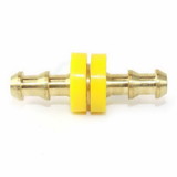 Interstate Pneumatics FL344 Easy Lock Brass Hose Fittings, Connectors, 1/4 Inch Hose Barb Splicer