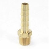 Interstate Pneumatics FM24 Brass Hose Barb Fitting, Connector, 1/4 Inch Barb X 1/8 Inch NPT Male End