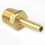 Interstate Pneumatics FM64 Brass Hose Barb Fitting, Connector, 1/4 Inch Barb X 3/8 Inch NPT Male End