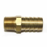 Interstate Pneumatics FM68-5 Brass Hose Barb Fitting, Connector, 5/8 Inch Barb X 3/8 Inch NPT Male End