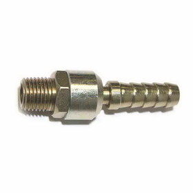 Interstate Pneumatics FMBS46 Steel Hose Barb Ball Swivel Fitting, Connector, 3/8 Inch Swivel Barb X 1/4 Inch NPT Male End