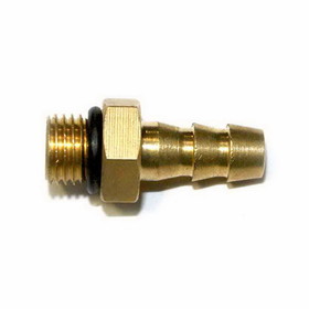 Interstate Pneumatics FMS64T 3/8 Inch - 24 UNF Male x 1/4 Inch Hose Barb Connector for Inflator Whips