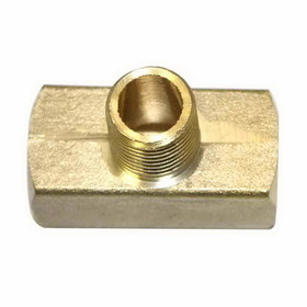 Interstate Pneumatics FP44TB 1/4" FPT Brass Branch Tee - 1 inlet - 2 Outlets