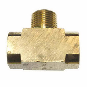 Interstate Pneumatics FP66TB 3/8" FPT Brass Branch Tee - 1 inlet - 2 Outlets