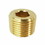 Interstate Pneumatics FPP22B 1/8" MPT Countersink Hex Head Plug - Brass