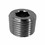 Interstate Pneumatics FPP82S 1/2" MPT Countersink Hex Head Plug - Steel