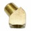 Interstate Pneumatics FST22EA Brass Street Pipe Elbow Fitting 1/8 Inch NPT - 45 Degree