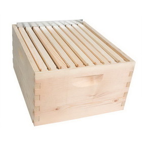 Good Land Bee Supply GL-1B-SPCR Beekeeping Beehive Brood Kit includes Frames, Foundations, Brood Box and Spacer