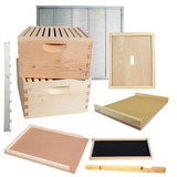 Good Land Bee Supply GL-2BK  Beekeeping Double Deep Beehive Kit includes Frames, Foundations, Brood Box, Spacer, Entrance Reducer, Inner Cover, Top and Bottom (GL2STACK)
