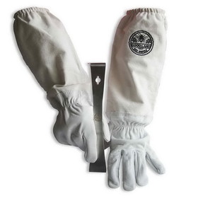 Good Land Bee Supply GL-GLV-PRY-SM Sheep Skin Beekeeping Protective Gloves with Canvas Sleeves - Small & Standard Beehive Scraper Prybar Tool