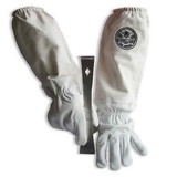 Good Land Bee Supply GL-GLV-PRY-XXLG Sheep Skin Beekeeping Protective Gloves with Canvas Sleeves - XXL & Standard Beehive Scraper Prybar Tool