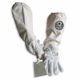 Good Land Bee Supply GL-GLV-SHVL-LG Sheep Skin Beekeeping Protective Gloves with Canvas Sleeves - XL & Honey Extracting Trowel Scraper / Shov
