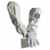 Good Land Bee Supply GL-GLV-SHVL-SM Sheep Skin Beekeeping Protective Gloves with Canvas Sleeves - Small & Honey Extracting Trowel Scraper / Shovel