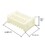 Good Land Bee Supply GLQCAGE-W Beekeeping Queen Bee Cage White Plastic - 2" x 1" x 3/4"