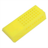 Good Land Bee Supply GLQCAGE-Y Beekeeping Queen Bee Cage Yellow Plastic - 3 Inch x 1-1/2 Inch x 1/2 Inch