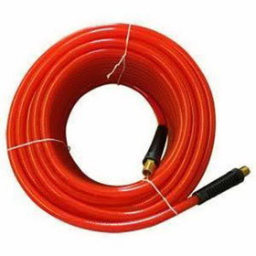Interstate Pneumatics HA36-100 Translucent Red PVC Hose 3/8 Inch 100 feet 300 PSI 4:1 Safety Factor