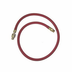 Interstate Pneumatics HA44-03EBS 1/4" 3 ft Red Rubber Hose WHIP WP 300 PSI - with 1/4" Ball Swivel
