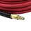 Interstate Pneumatics HA44-100EH44 1/4 Inch 100 ft Red Rubber Hose Kit with 1/4 Inch Steel Coupler and Plug