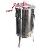 Good Land Bee Supply HE3MAN 3 Frame Beekeeping 304 Stainless Steel Drum Honey Extractor With Stand - Manual