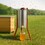 Good Land Bee Supply HE3MAN 3 Frame Beekeeping 304 Stainless Steel Drum Honey Extractor With Stand - Manual