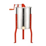 Good Land Bee Supply HE3MAN 3 Frame Beekeeping 304 Stainless Steel Drum Honey Extractor With Stand - Manual