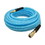 Interstate Pneumatics HU16-050H44 Light Blue Polyurethane (PU) Air Hose 3/8 Inch x 50 feet 200 PSI, with One 1/4 Inch Industrial Steel Coupler and One 1/4 Inch Industrial Steel Coupler Plug