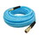 Interstate Pneumatics HU16-100H44 Light Blue Polyurethane (PU) Air Hose 3/8 Inch x 100 feet 200 PSI, with One 1/4 Inch Industrial Steel Coupler and One 1/4 Inch Industrial Steel Coupler Plug