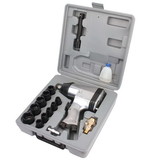 Air Locker IR002A 16pcs 1/2 Inch Air Impact Wrench Kit Includes Sockets Extension with Case