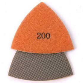 Specialty Diamond MB1T Multimaster 200g Electroplated Triangular Diamond Polishing Pad for Oscillating Tools Compatible With Fein Multimaster