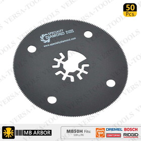 Versa Tool MB50H 80mm Circular SawBladeCompatible with Fein Multimaster, Dremel, Bosch, Craftsman, Ridgid Oscillating Tools/ 50pk