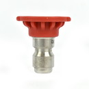 Interstate Pneumatics PW7100-DR Pressure Washer 1/4 Inch Quick Connect High Pressure Spray Nozzle Tip - Red