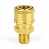 Interstate Pneumatics PW7131 Pressure Washer 1/4 Inch MNPT Brass Coupler 5200 PSI