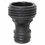 Interstate Pneumatics PW7139 Black Plastic 3/4-11.5 (GHT) Male Garden Hose Plug
