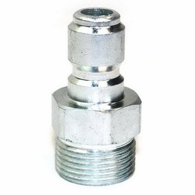 Interstate Pneumatics PW7155 3/8" Steel Plug x M22 Male Threads - 5200 PSI