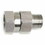 Interstate Pneumatics PW7166 3/8 Inch MPT x 3/8 Inch FPT Stainless Steel Swivel Fitting - 4000 PSI