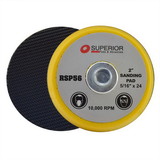 Superior Pads & Abrasives RSP56 2 Inch Hook & Loop Sanding Pad with 5/16 Inch-24 Threads