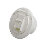 Superior Electric RVA1570 Basic Round Electric Cable Hatch with Back for 30 Amp Cord - White