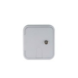 Superior Electric RVA1576 Electric Cable Hatch with Key Lock for 30 Amp Cords - White