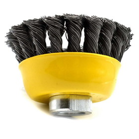 Superior Pads and Abrasives S1828 3-Inch Wire Cup Brush, 5/8-11 Thread - Knotted Wire 12500 RPM