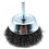 Superior Pads & Abrasives S1844 3-Inch Wire Cup Brush 1/4-Inch Shank - Fine Crimped Wire 4500 RPM