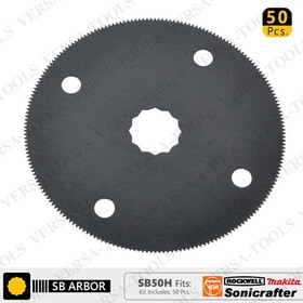 Versa Tool SB50H 80mm Circular HSS Saw BladeFitsFein Multimaster, Rockwell, Sonicrafter, Makita / 50 PK