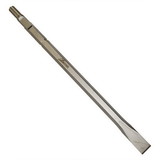 Superior Steel SC8812 1 Inch Flat Chisel Round Hex/ Spline Hammer Shank 18 Inch Long